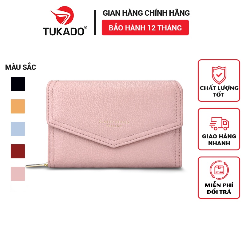 Ví Nữ Ngắn Cầm Tay Thời Trang Tailian Dáng Bìa Thư Dễ Thương Da Mềm Nhiều Ngăn Da Cao Cấp Siêu Đẹp Giá Rẻ TL11