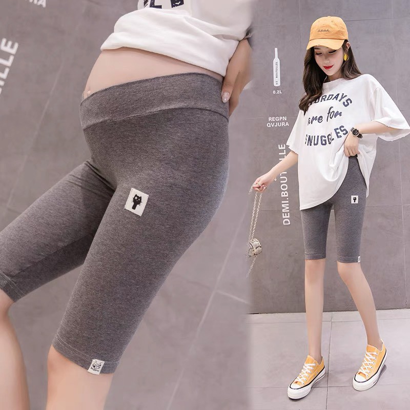 Quần bầu LỬNG CẠP CHÉO MÈO cotton co Dãn 4 chiều, có chun chỉnh bụng, size từ 40 -80kg QB9011