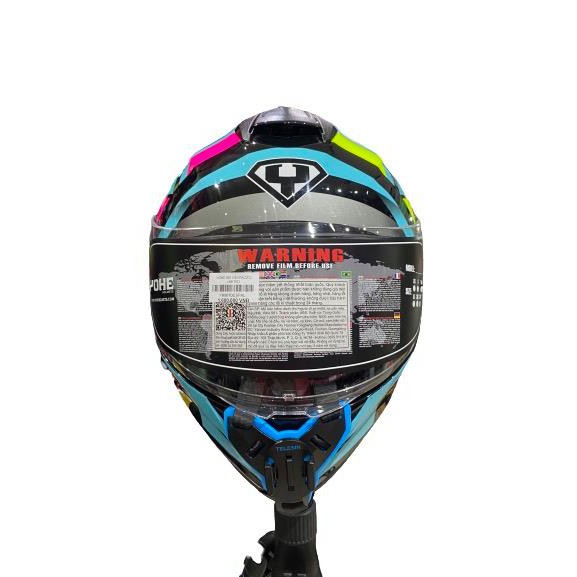 Mount cằm gắng camera hành trình lên nón bảo hiểm Fullface