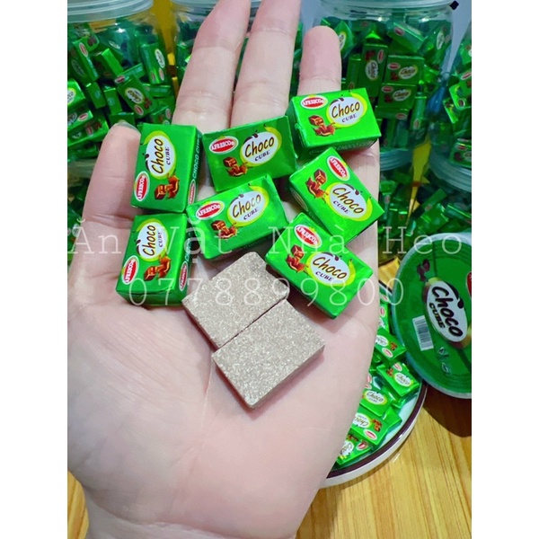 1 viên kẹo nén Socola cube Apreso