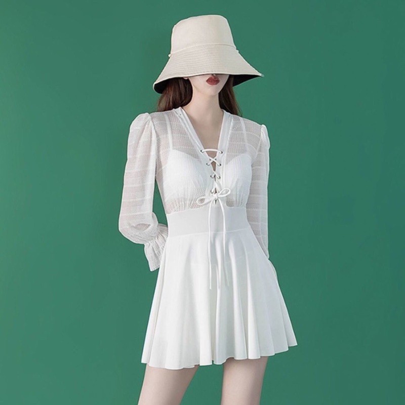 Bikini Dáng Váy Cao Cấp Ren Đan Ngực Hot 2021 DEP3054 | BigBuy360 - bigbuy360.vn