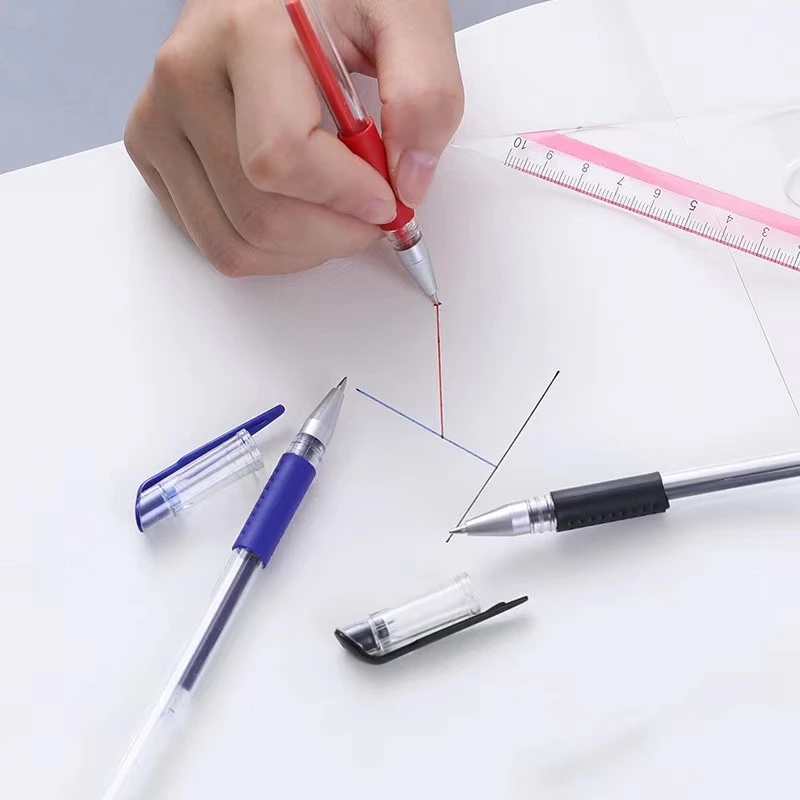 Bút Bi/Bút Mực Gel Ngòi 0.5mm Khô Nhanh Chống Trượt Kiểu Cổ Điển Cho Học Sinh