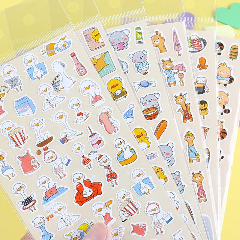 Miếng TO sticker hình dán CUTE, Dễ thương dùng trang trí dán sổ, vở, cặp sách, dán laptop, dán mũ bảo hiểm