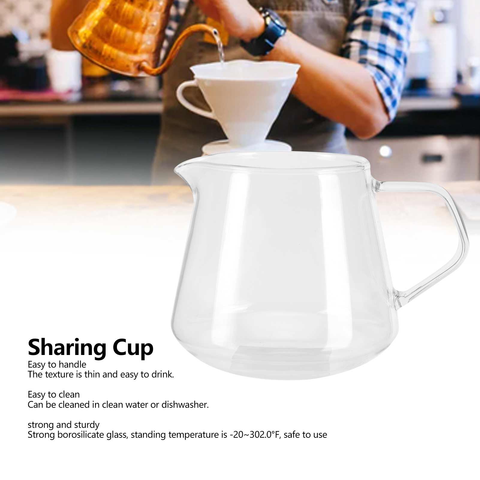 Allinit Transparent Cup High Borosilicate Glass Coffee Sharing Anti‑Scalding for Drinking Tea