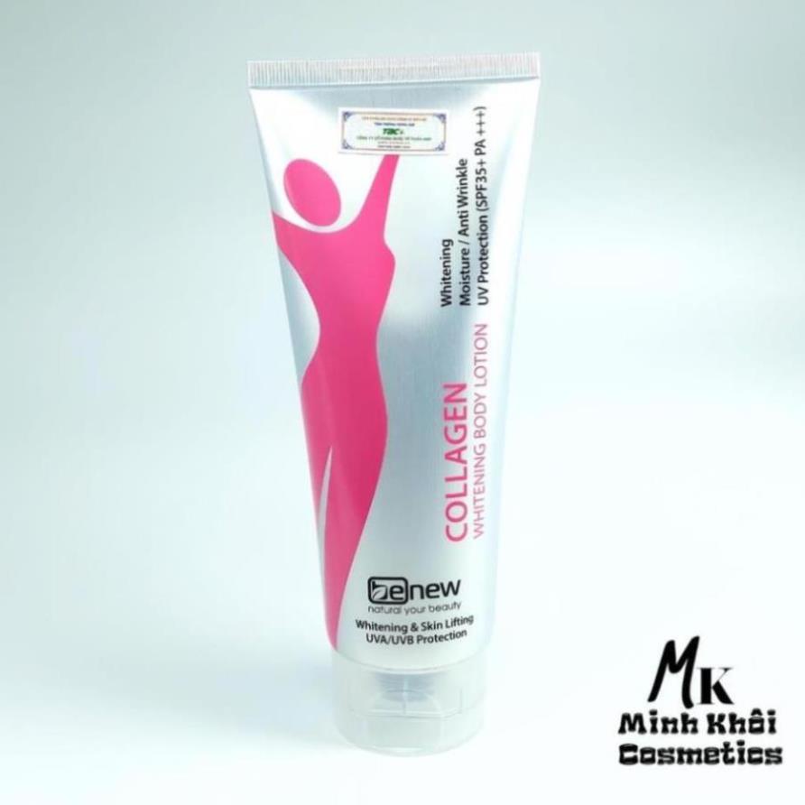Dưỡng thể trắng da nâng tone tức thì Benew Collagen Whitening Body Lotion 200ml - bonshop.store
