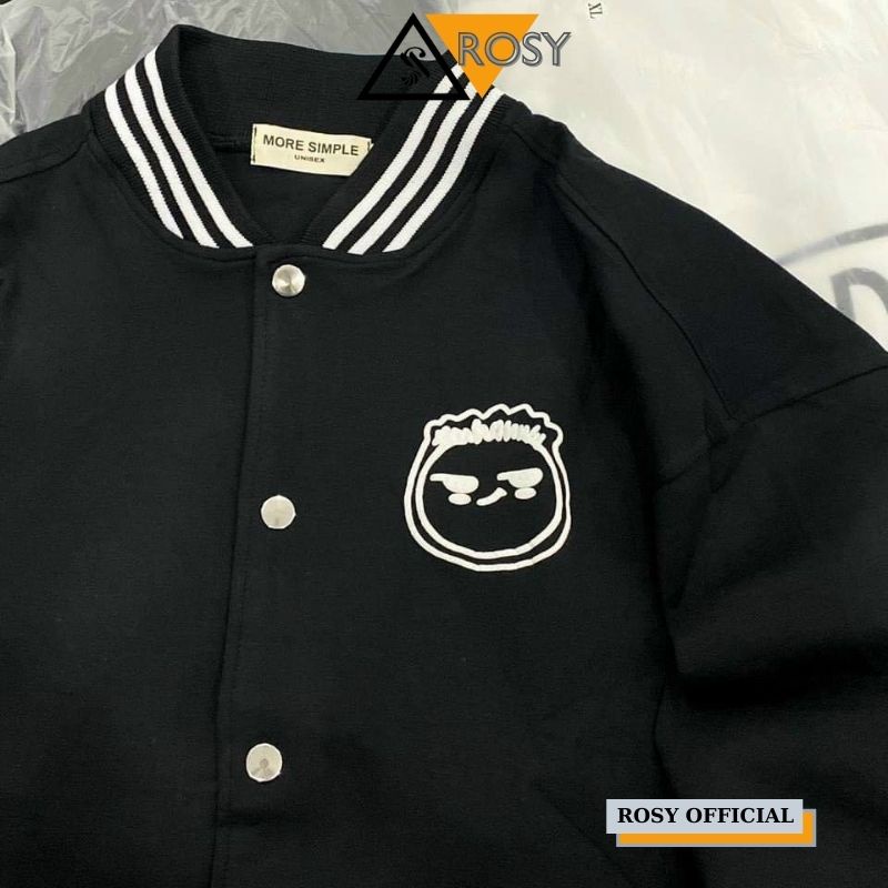 Áo khoác bomber nỉ unisex khóa zip oversize form rộng chất nỉ bông dày dặn nam nữ đều phù hợp