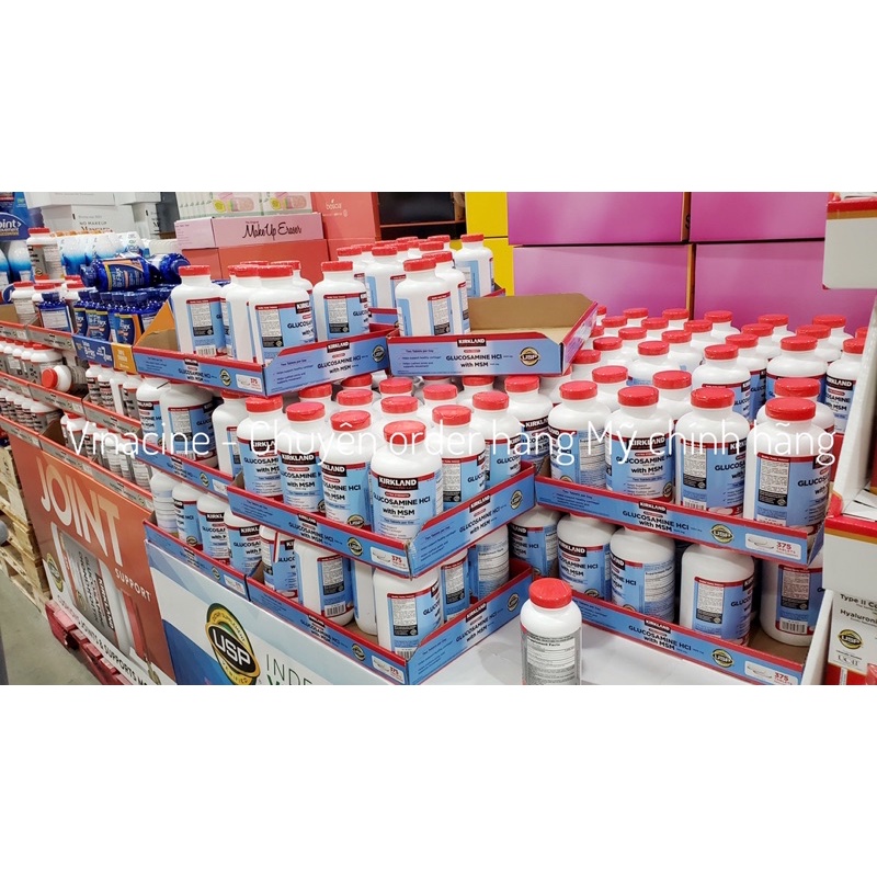 Viên uống bổ khớp Glucosamine Kirkland HCL & MSM (1500mg x 375 Viên) | Thế Giới Skin Care