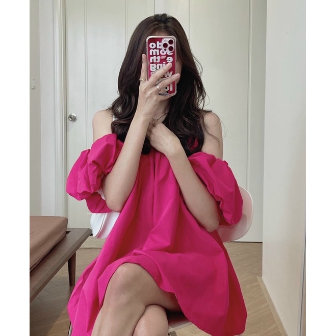 Áo Babydoll Trễ Vai Tay Phồng YUMI2 Áo Kiểu Bánh Bèo Bbd Hot Trend 2022