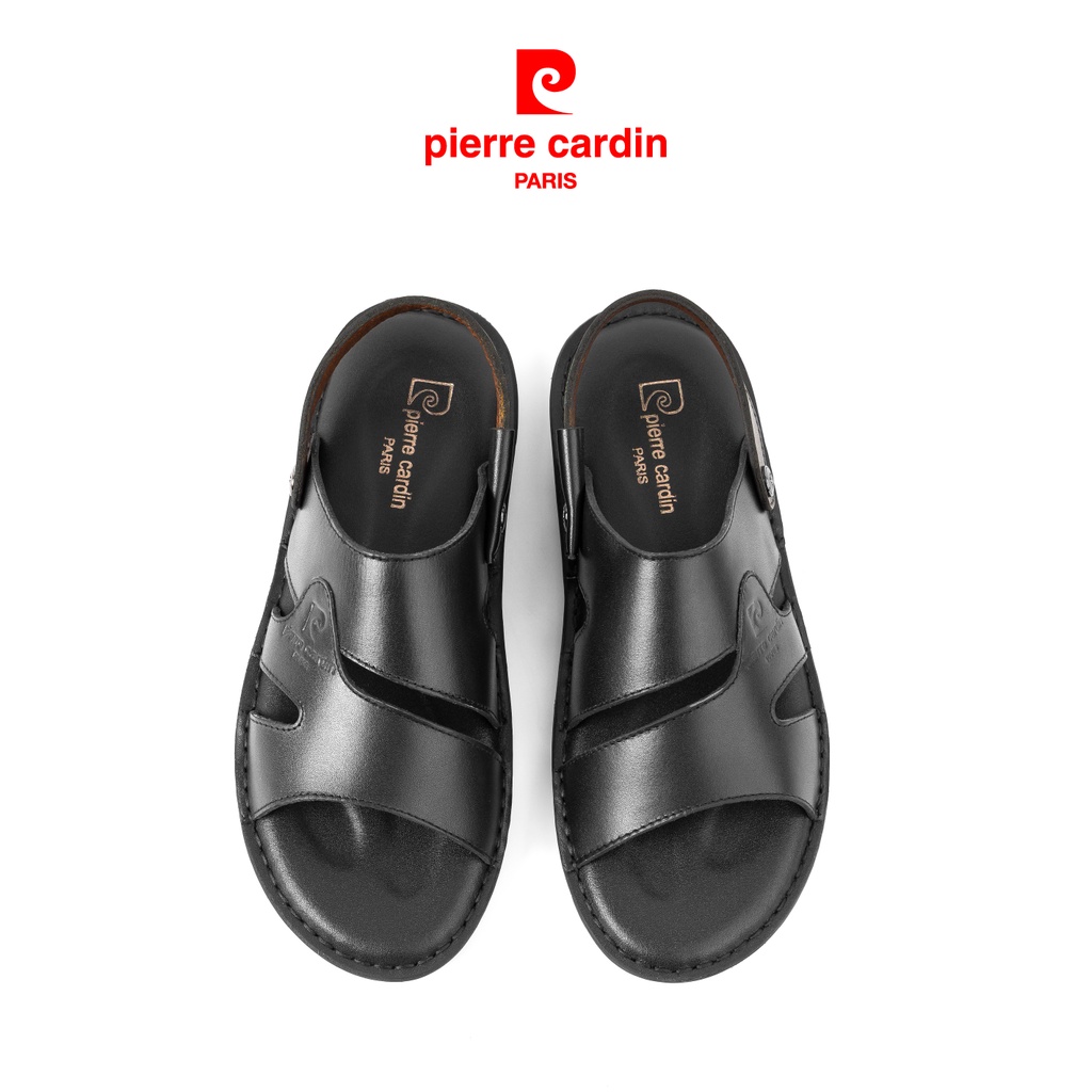 Sandal nam Pierre Cardin da thật nhập khẩu, sang trọng, lịch lãm, hiện đại - PCMFWLF146BLK