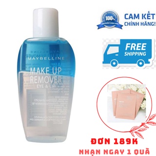 (mẫu mới )Nước Tẩy Trang Mắt Môi Maybelline Makeup Remover Eye And Lip 150ml