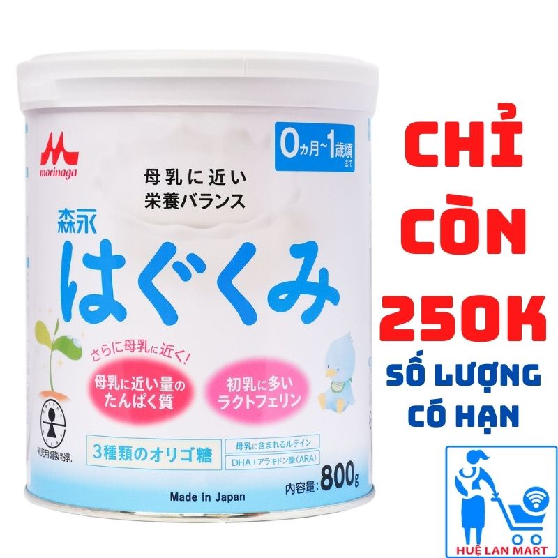 Sữa Bột Morinaga Nội Địa Hộp 800g 0-1