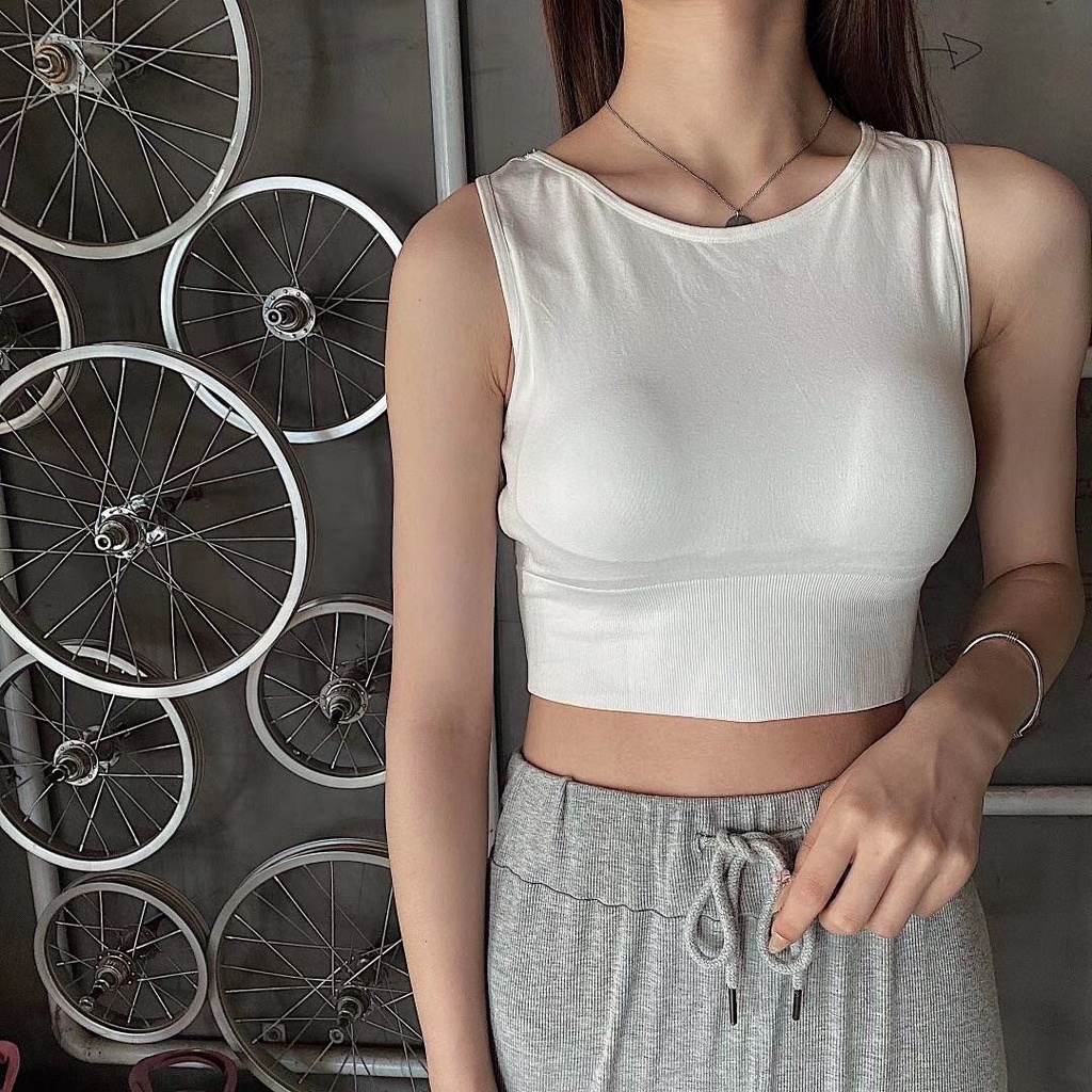 Áo Ngực Crottop Cotton Tập Gym Thể Thao L&amp;U A855