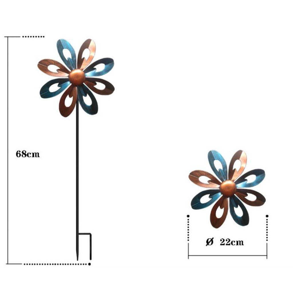 [Dolity2] Chong Chóng Gió Dạng Xoay Trang Trí Sân Vườn Ngoài Trời