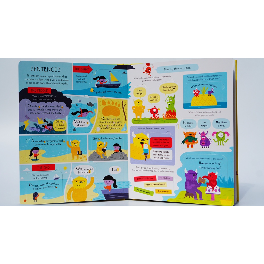 Sách tiếng Anh Usborne Lift-the-Flap Grammar and Punctuation