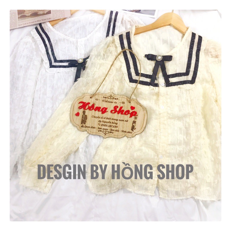 Áo sơ mi tiêu thư cổ nơ dài tay | BigBuy360 - bigbuy360.vn