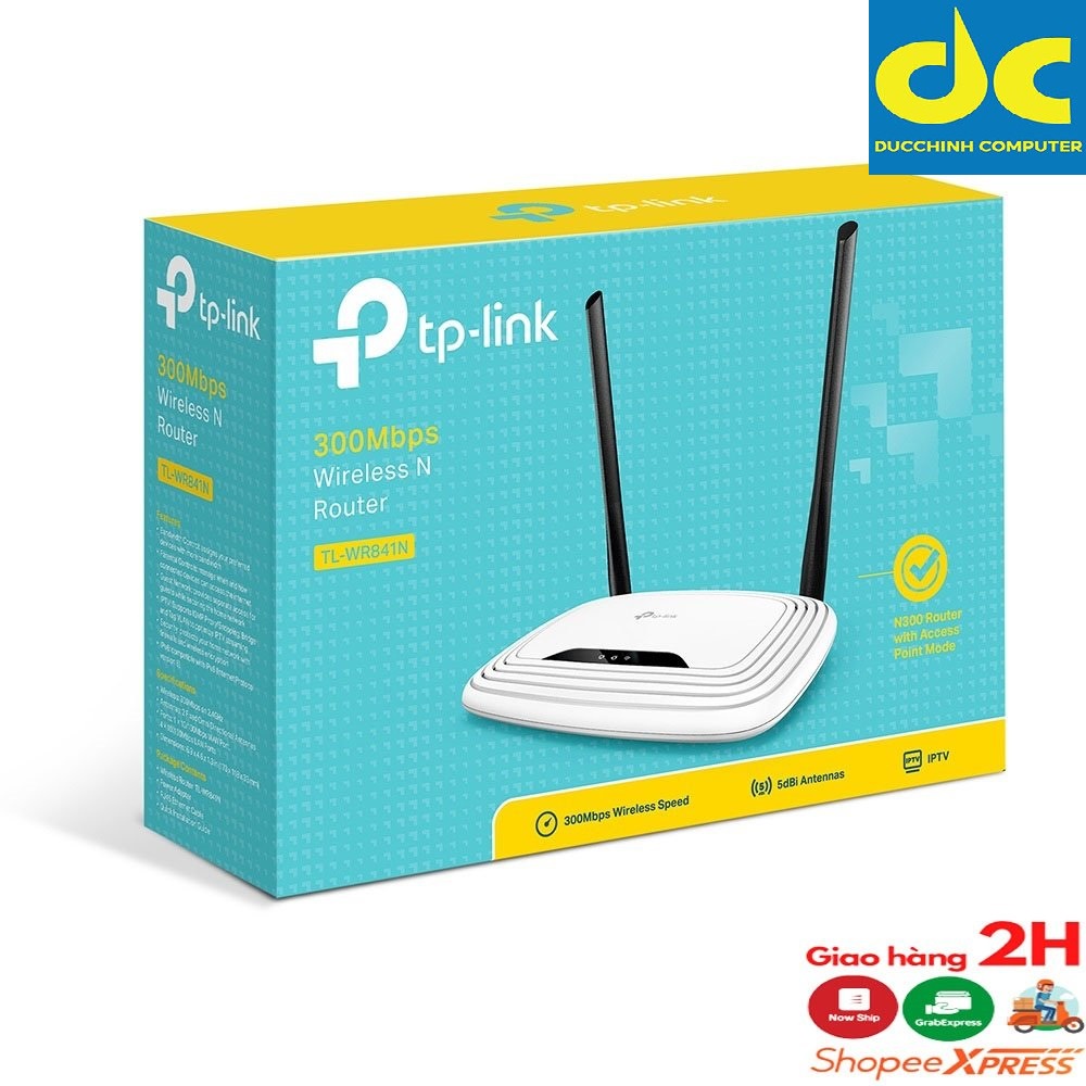 Bộ Phát Wifi TPLink 841N - Chuẩn N Tốc Độ 300Mbps - TL-WR841N