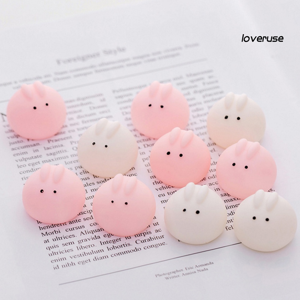Set 5 Đồ Chơi Bóp Tay Hình Thỏ Mềm Mại Dễ Thương