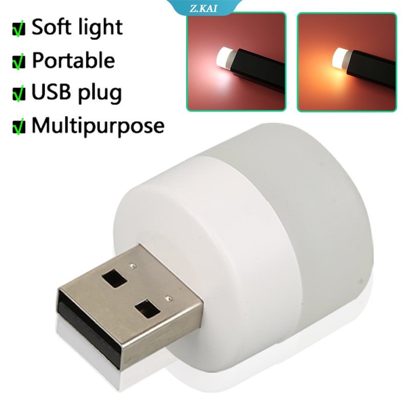 Đèn LED Đọc Sách Bảo Vệ Mắt Cổng Sạc USB Hình Tròn Nhỏ Gọn Bảo Vệ Mắt Cho Máy Tính Xách Tay