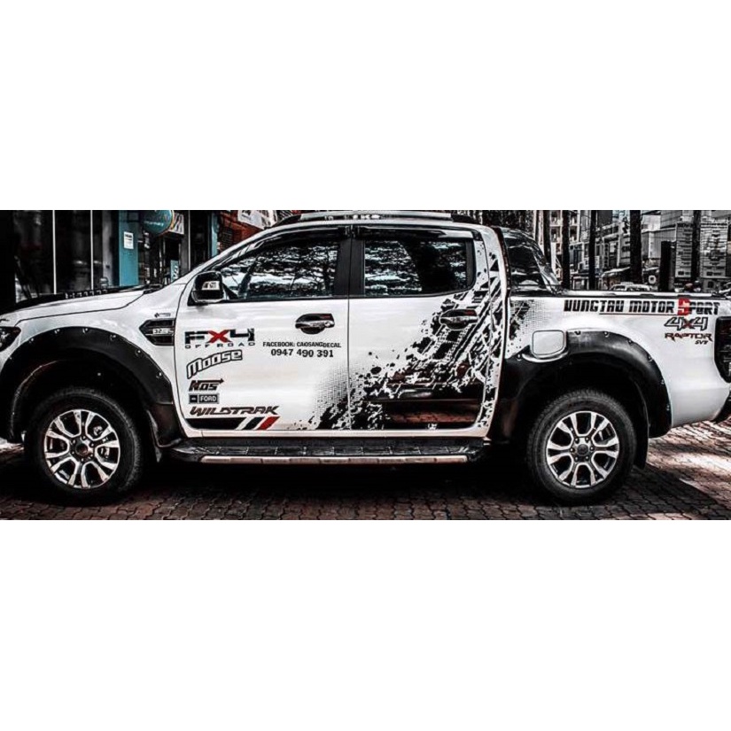 Tem Sườn Xe Bán Tải Motor Sport,Team Decal Ô tô,tặng kèm tem chữ kí theo yeu cầu hoặc tem nắp bình xăng
