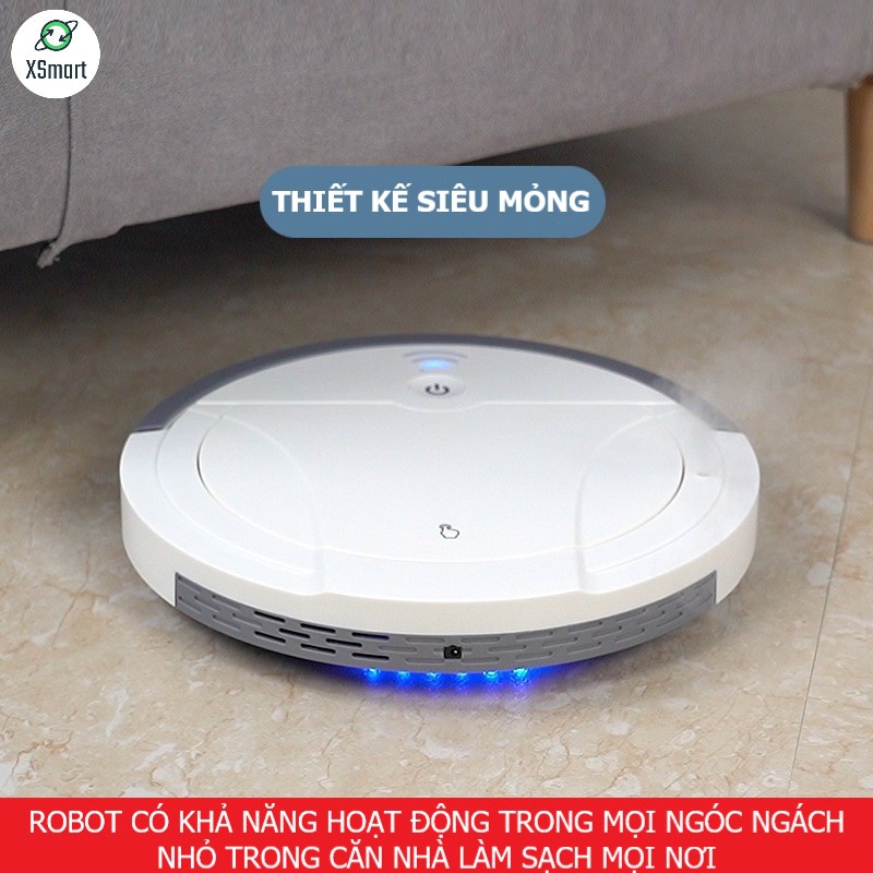 Robot Hút Bụi Lau Nhà Kiêm Máy Phun Sương ES09 Nâng Cấp Chống Va Đập Siêu Thông Minh Tự Động Làm Ẩm, Sạch Sàn Nhà