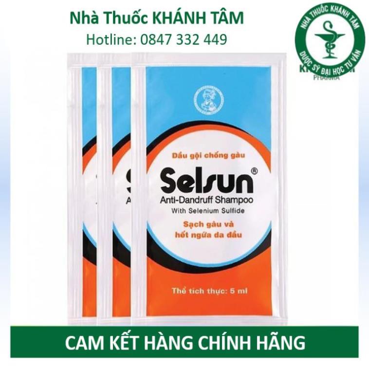 Dầu gội giamr gàu SELSUN - SELSUN 1.8 - Dạng gói - Dầu xả Selsun _Khánh Tâm ! !