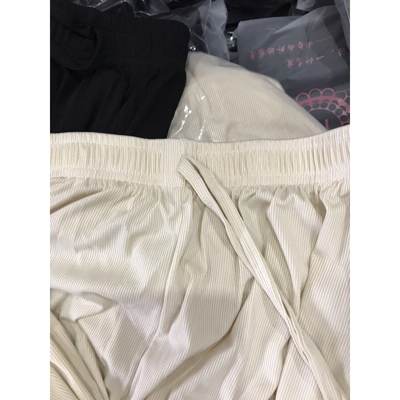 Quần ống rộng  len tăm mặc hack dáng hàng Quảng Châu. | BigBuy360 - bigbuy360.vn