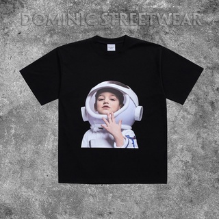 Áo thun - Acmé De La Vie - ADLV BABY FACE SHORT SLEEVE BLACK em bé phi hành gia