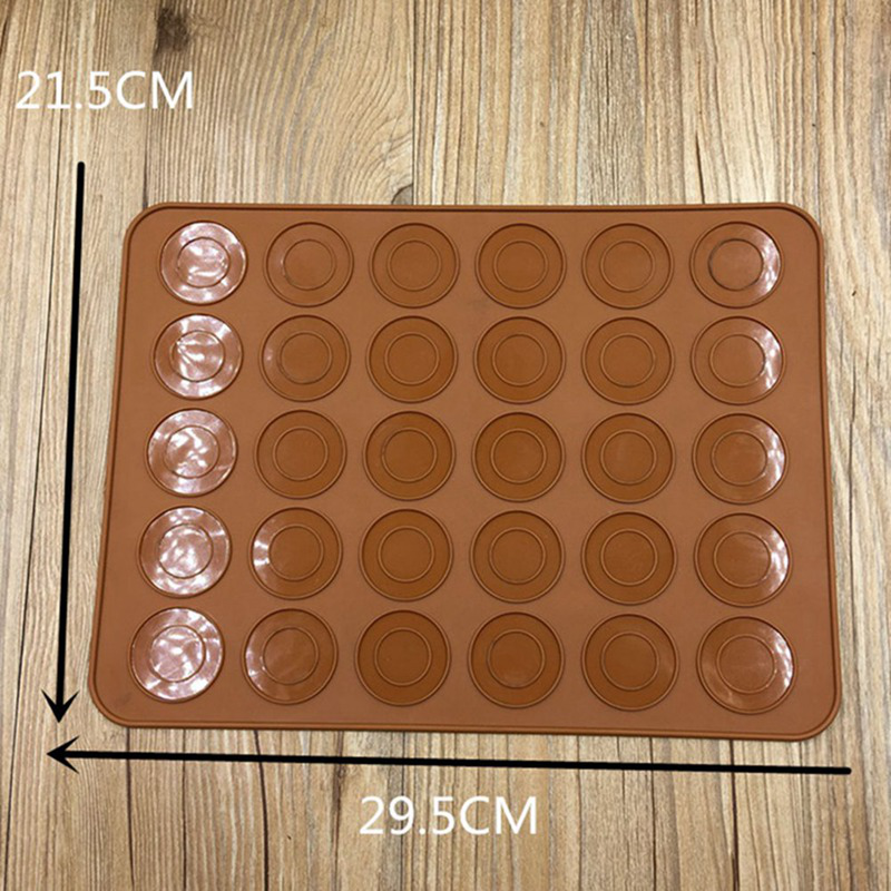 Tấm Silicone Tròn Nướng Bánh Macaron Chịu Nhiệt Cao