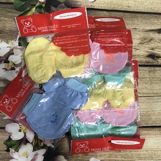 Bao tay bao chân cho trẻ sơ sinh (1 set bao gồm 1 bộ bao tay và 1 bộ bao chân)