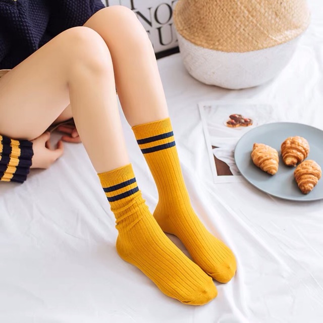 Tất nhún 2 sọc (0107)