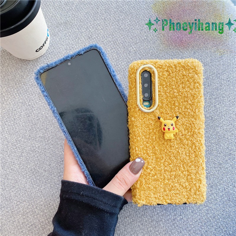 Ốp Lưng Hình Thú Nhồi Bông Đáng Yêu Cho Oppo A31 A91 A52 A92 A72 A91 A9 A5 2020 F11 F9 A5S A3S A7 F1S / A59 F5 A73 A79