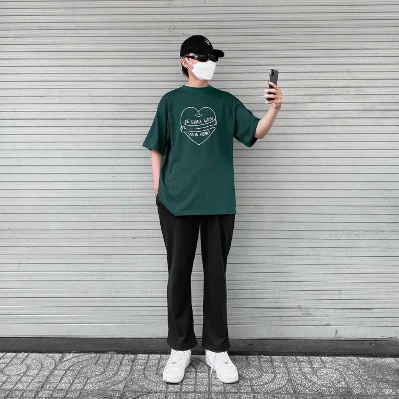 Áo thun tay lỡ Có sizeunisex Your Heart