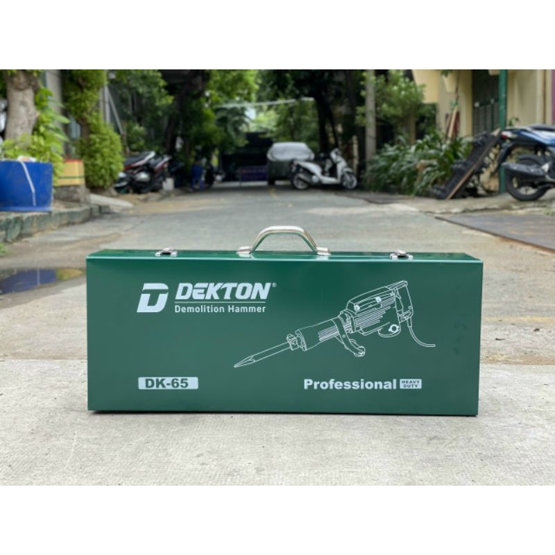 Đục bê tông DEKTON DK65 - công xuất 1850W.- máy gồm 2mui đục.