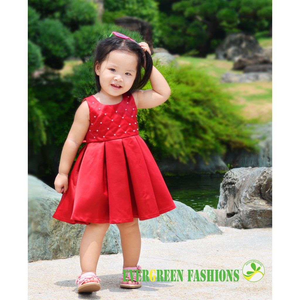 Đầm bé gái công chúa đính kim cương size 1-12 tuổi