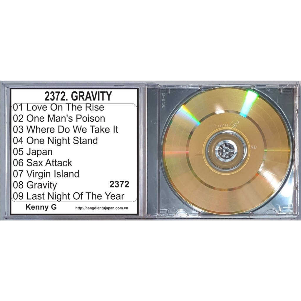 Bộ 5 CD nhạc hòa tầu Saxo Phone Kenny G ( 2370 - 2374 )