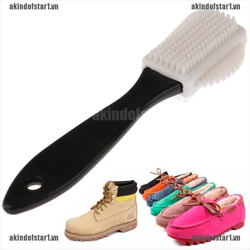 Bàn Chải Vệ Sinh Giày Bốt Da Lộn 3 Mặt Tiện Lợi