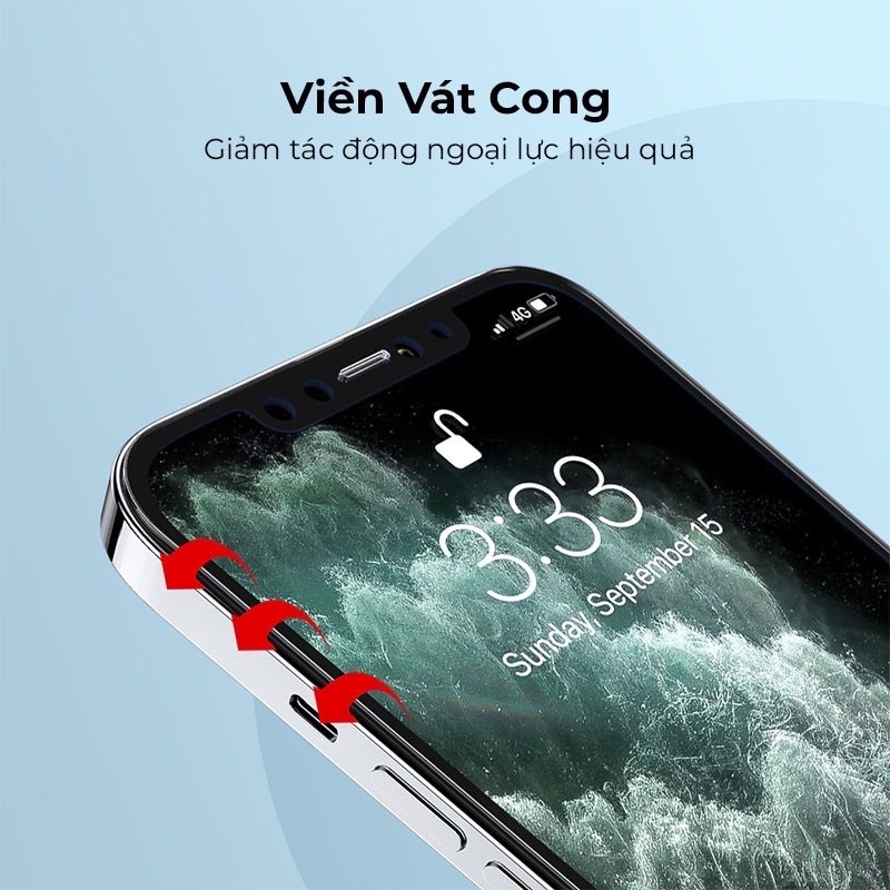 Kính Cường Lực KingKong Full Màn dành cho IP X trở lên, Chống bám bụi, Chống vân tay, 2 lớp nano mượt mà