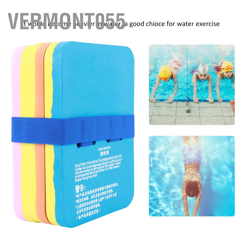 Vermont055 Bơi ván nổi Trở lại Kickboard Hồ bơi Hỗ trợ đào tạo an toàn cho trẻ em Người lớn