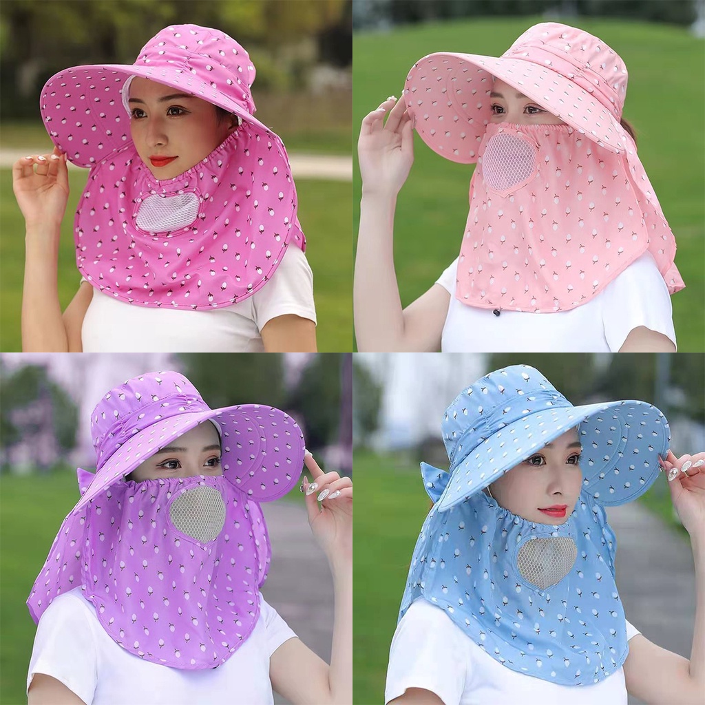 Mũ che nắng FONKEN vành rộng chống tia cực tím thời trang mùa hè cho nữ