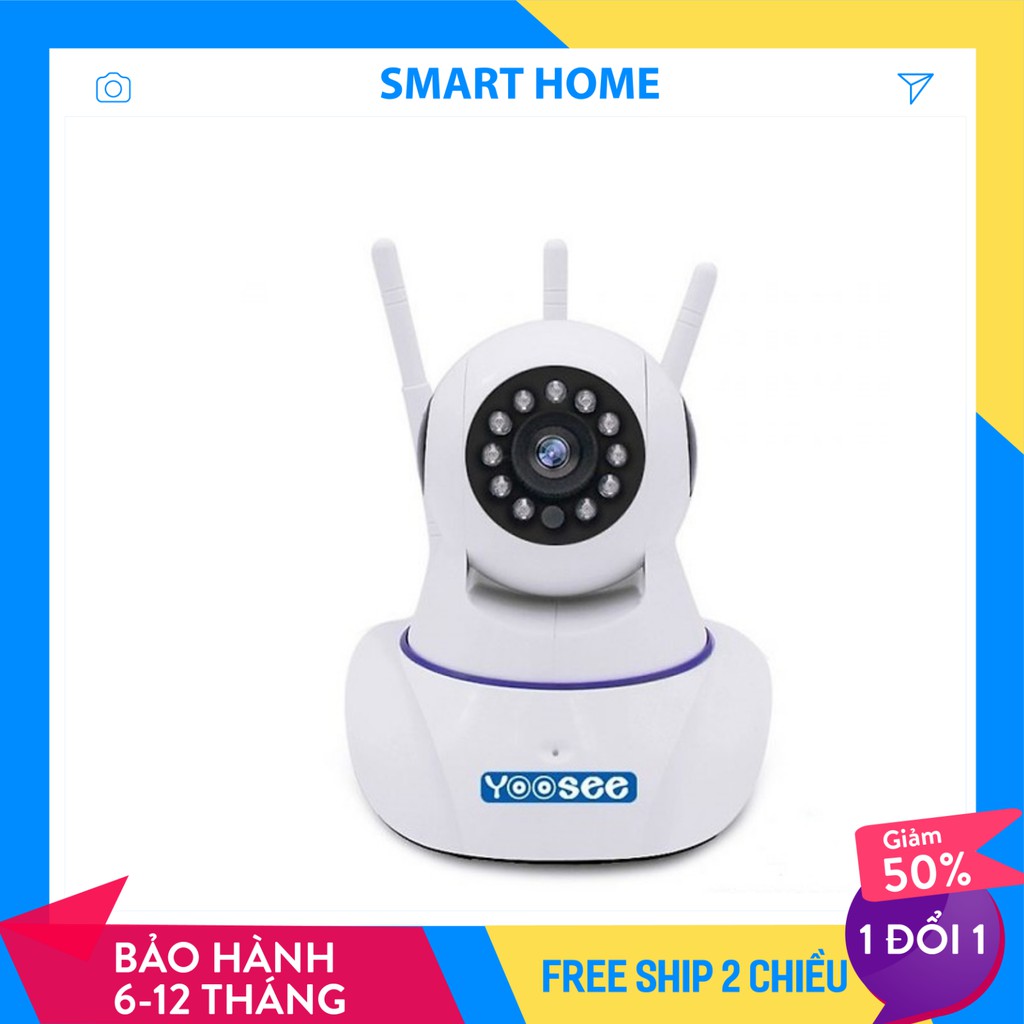 🌻 FREESHIP🌻Camera WIFI Yoosee HD720P 3 Anten 720HD( Chưa bao gồm thẻ nhớ)