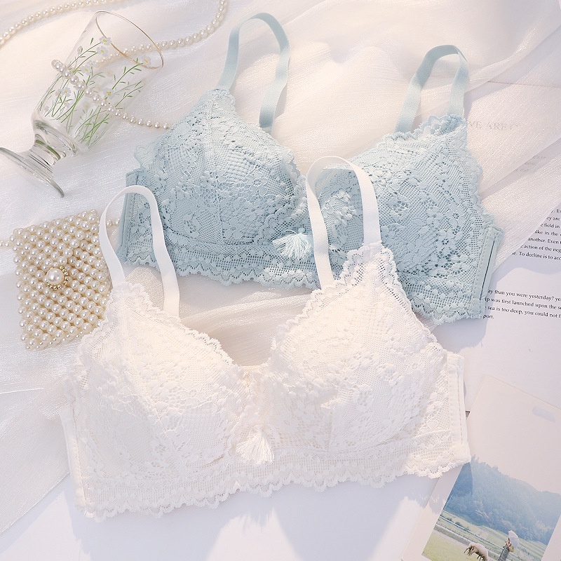 Áo ngực nữ ren hoa cao cấp, không gọng mút mỏng tạo khe siêu quyến rũ HLBOUTIQUE A2004