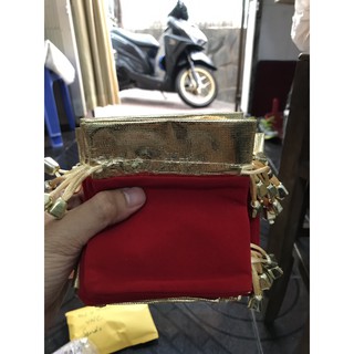Combo 100 túi vải đỏ đựng trang sức