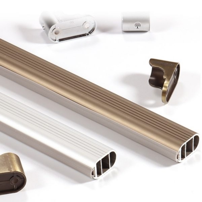 Giá Đỡ Thanh Treo Bên Hông cố định, thanh suốt treo quần áo - Bas đỡ thanh treo quần áo, tiện lợi, dễ lắp đặt