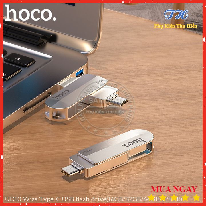 Thiết Bị Lưu Trữ USB Hai Đầu (USB+ Type-C) Hoco UD10 loại 3.0 16/32/64GB Tốc Độ Ổn Định - Chính Hãng - Bảo Hành 5 Năm