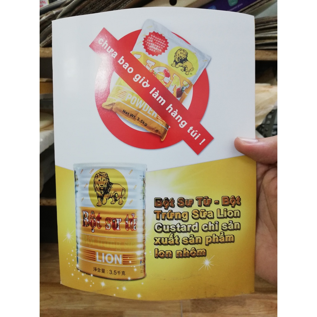 [Hộp nhỏ 300g] BỘT BẮP HIỆU SƯ TỬ (Bột trứng sữa) [China] LION Custard Powder (euf)