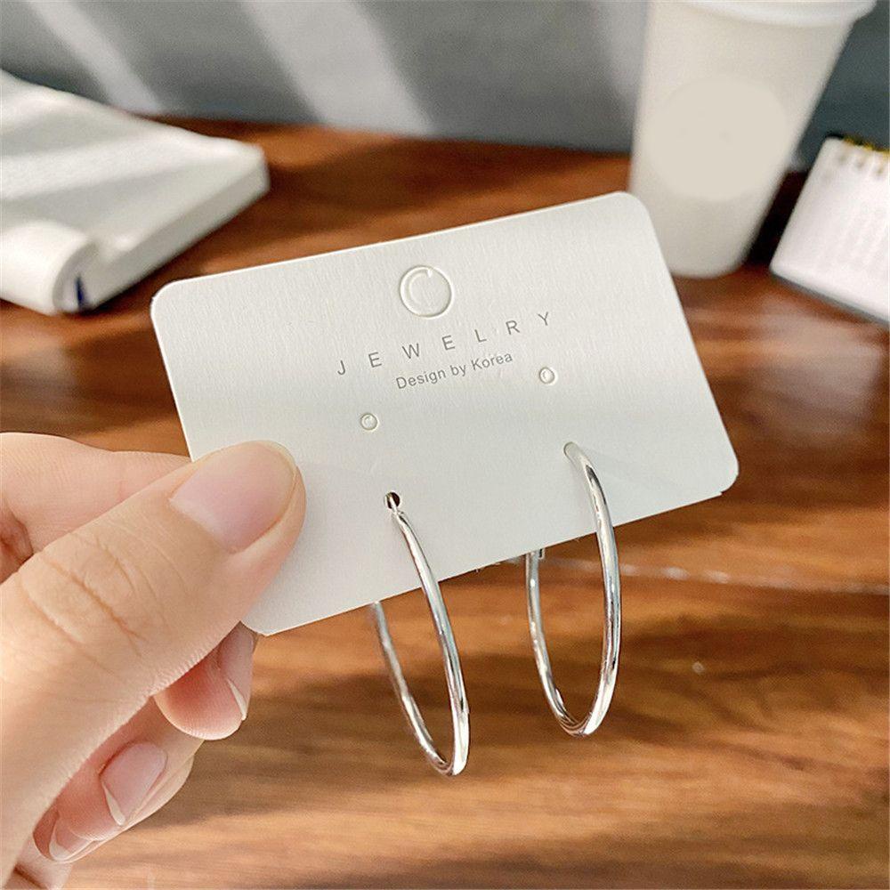 1 Khuyên Tai Tròn Cỡ 3CM-7CM Phong Cách Cổ Điển Thời Trang