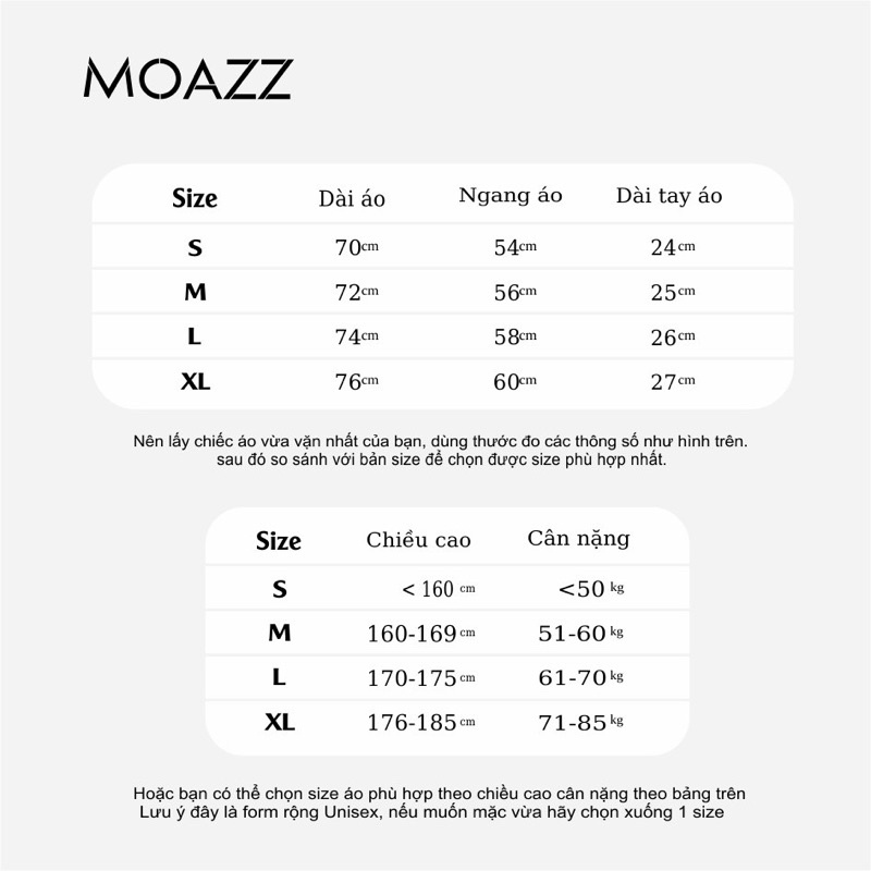Áo Thun Tay Lỡ Moazz Form Unisex Nam Nữ Cơ bản Chất Cotton
