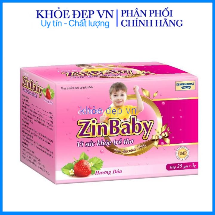Cốm ZINBABY tăng cường sức đề kháng, hỗ trợ hệ tiêu hóa, hỗ trợ ăn ngon cho bé - Hộp 25 gói