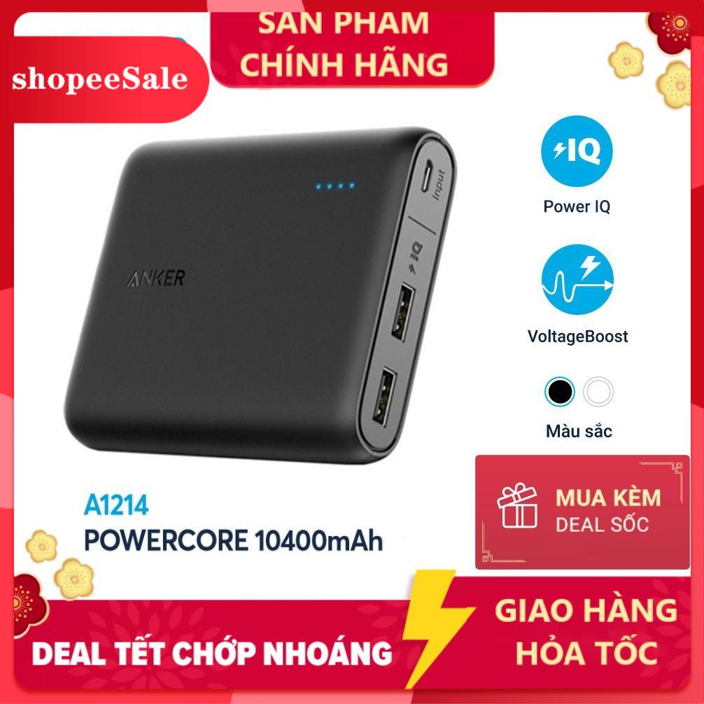 [ hot sale ] [ AnkerVN ] Pin sạc dự phòng ANKER PowerCore 10400mAh- Sạc dự phòng Anker A1214 - Hàng chính hãng - Bảo hàn