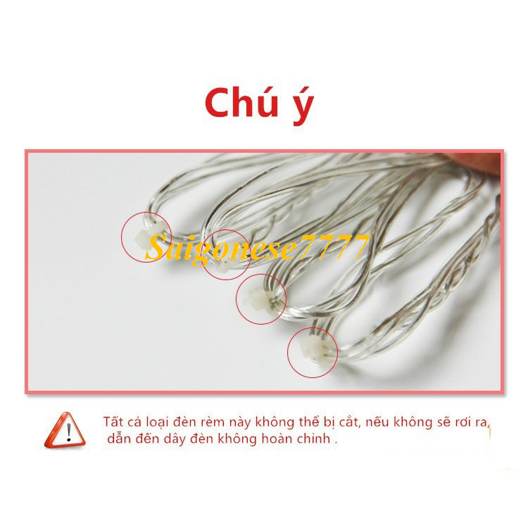 Dài 3M* 2.2M Rèm Đèn Led Hiệu Ứng Đèn Mưa Rơi Chống Nước Trang Trí Tiệc Sân Vườn Noel Lễ Tết